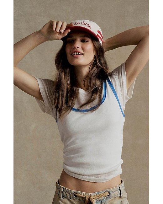 Free People Pink Take Care Painters Hat