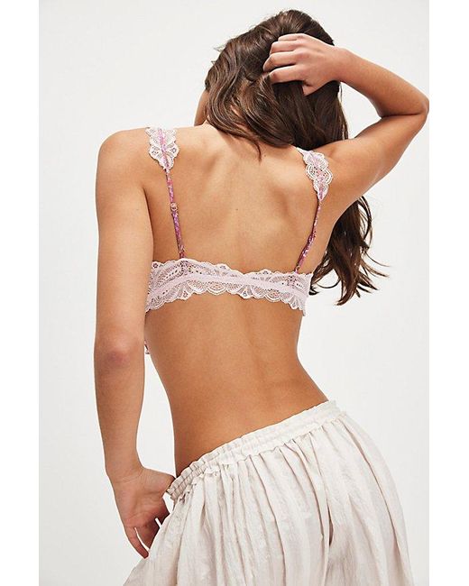 Free People Pink Wanderlust Longline Bralette