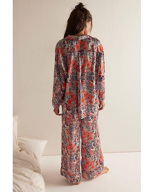 Free People Brown Dreamy Days Pajama Set