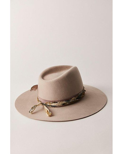 Lovely Bird Natural Verona Silk Lapis Felt Hat
