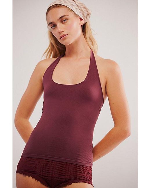 Intimately By Free People Brown Clean Lines Halter Cami