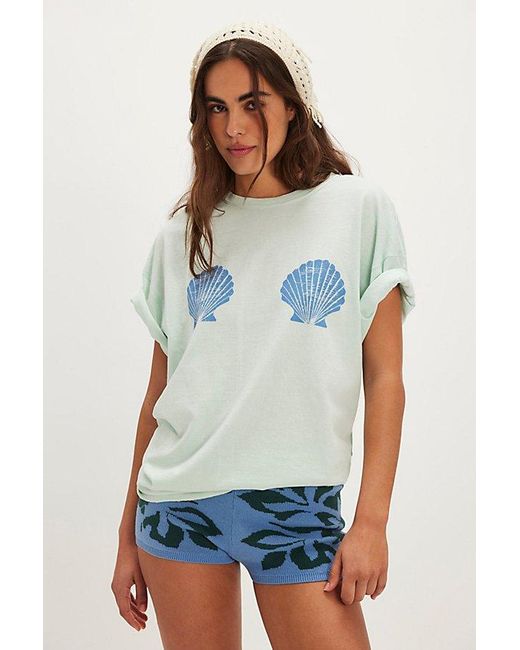 Free People White Shell Tee By