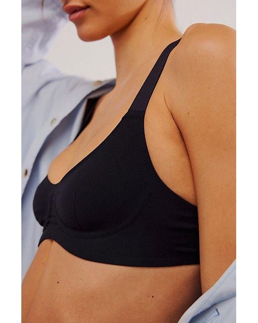 Intimately By Free People Blue Bonded Underwire Bra