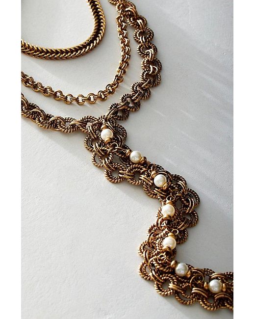 Free People Metallic Evelyn Necklace
