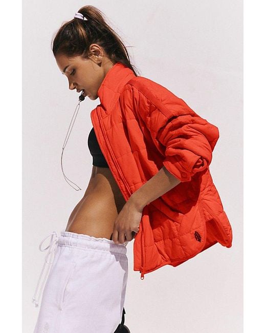 Fp Movement Red Pippa Packable Puffer Jacket