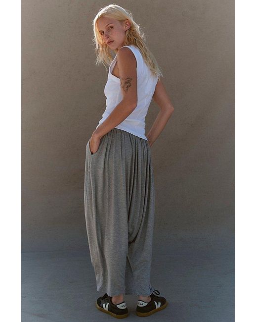 free-est Gray Cleona Harem Pants By