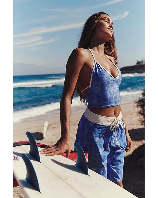 Inner Relm Blue Y2K Surf Trunks