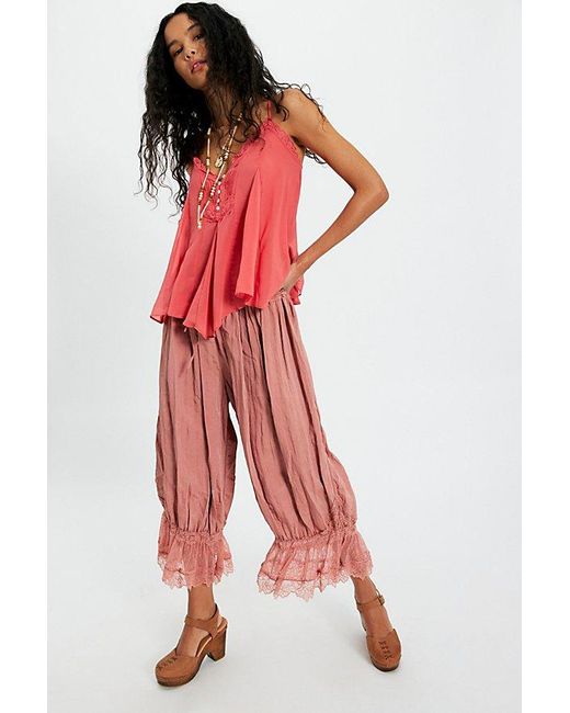 Free People Red Margaux Tank Top