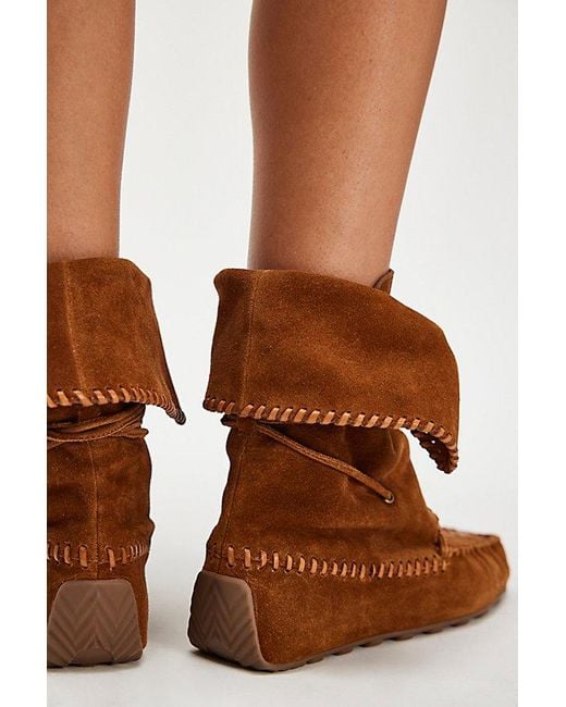 Free People Black Misty Moccasin Boots