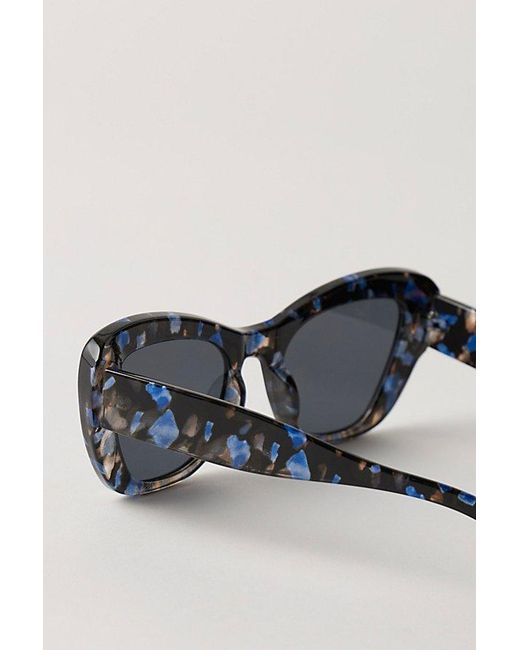 Free People Black Laguna Butterfly Sunglasses