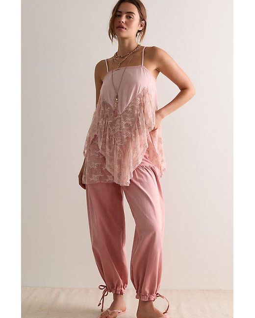 Intimately By Free People Brown Sunday Candy Mini Slip Dress By