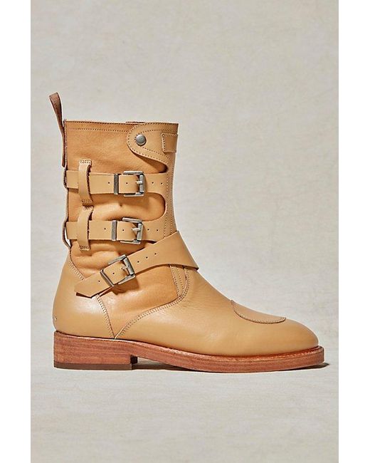 Free People Brown We The Free Dusty Buckle Boots