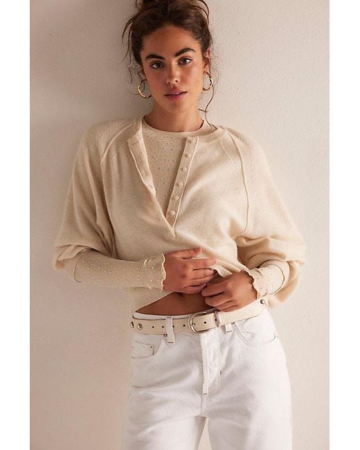 Free People Natural Night Sky Long Sleeve