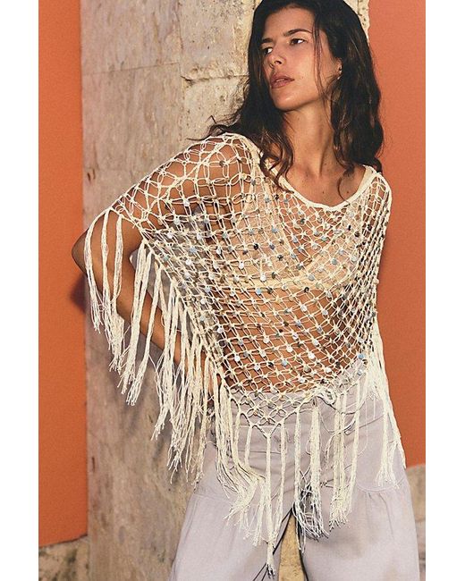 Urban Outfitters Brown Mountain Strings Poncho