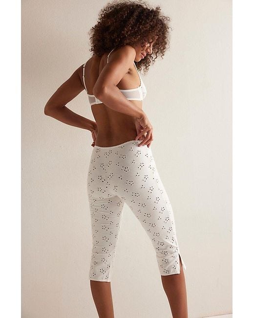 Intimately By Free People White Full Bloom Capris By