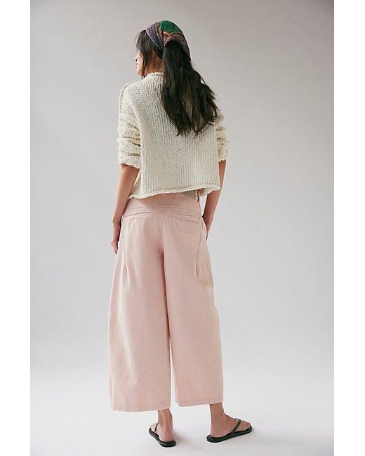 Free People Brown Lay Down Chino Trousers