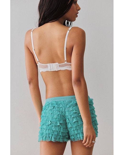 Intimately By Free People Blue Feeling For Lace Shorties By