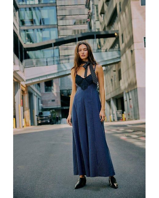 Free People Blue Ava One-piece