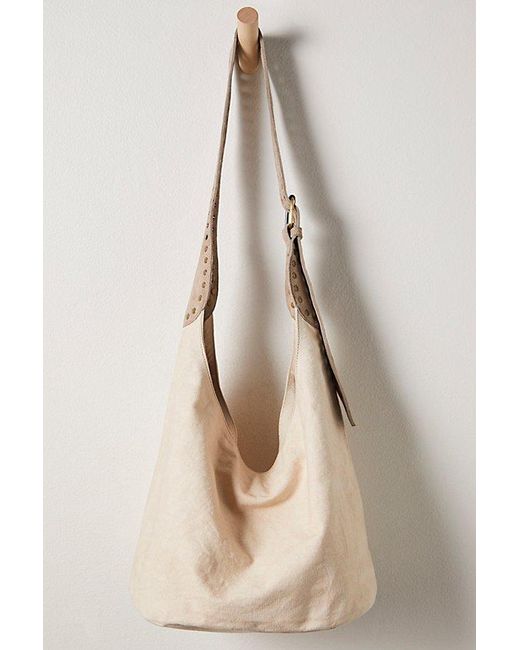 Free People Brown Beacon Bucket Sling Bag