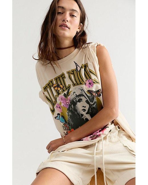 Daydreamer Natural Stevie Nicks Collage Tee