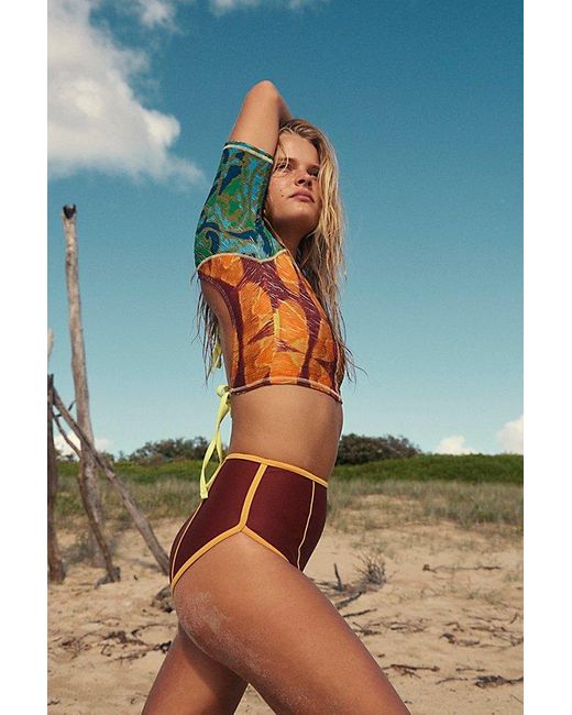 Free People Multicolor Free-Est Cindy High-Waist Surf Bottoms