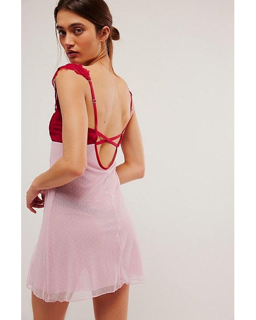 Intimately By Free People Red Suddenly Fine Mini