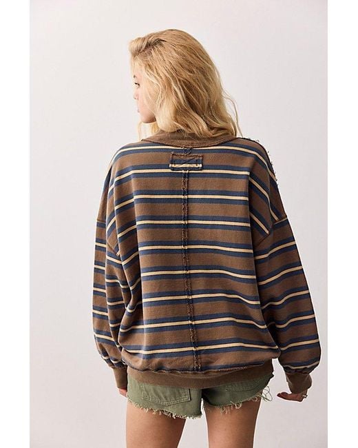 Free People Multicolor Palm Springs Striped Pullover By