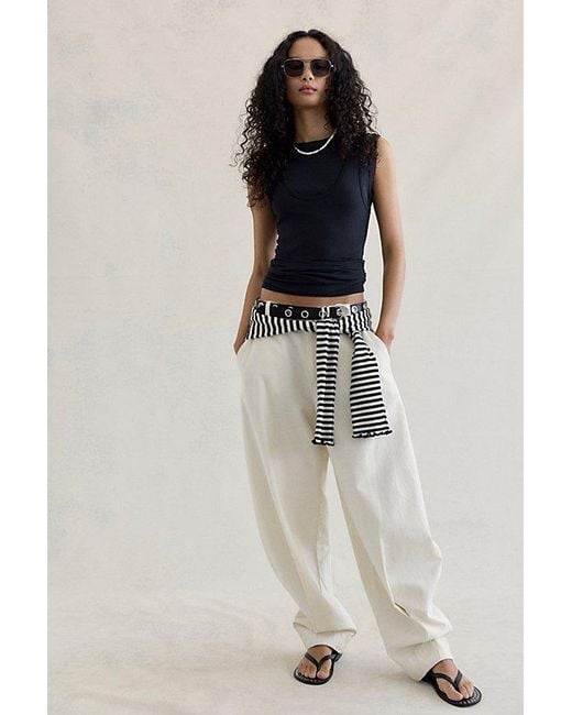 Free People Natural Sky High Lantern Pants