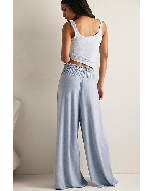 Intimately By Free People Blue Dream State Lounge Trousers By