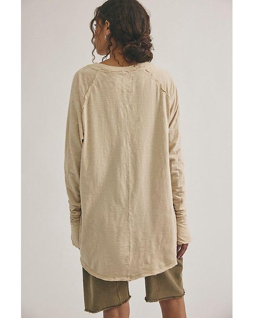 Free People Green Arden Tee