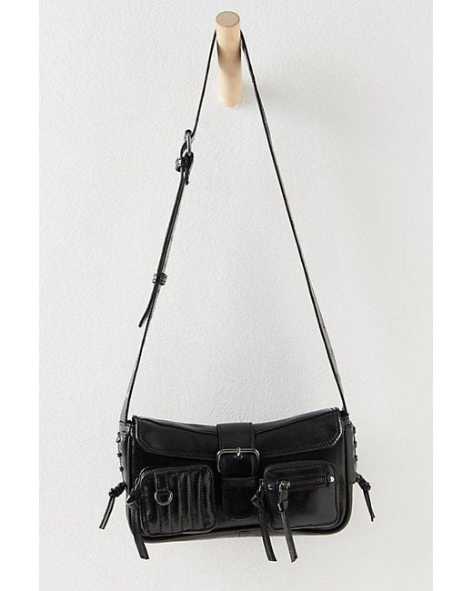 Free People Blue High Speed Crossbody At In Luxe Black