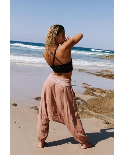 Free People Multicolor Give Your All Harem Pant By Fp Movement
