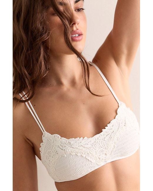 Intimately By Free People Brown Try Me On Smocked Bralette By