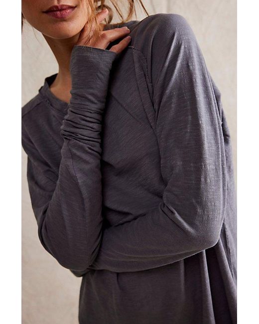 Free People Gray We The Free Arden Tee