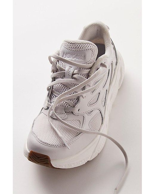 Hoka One One Gray Hoka Clifton L Athletics Sneakers