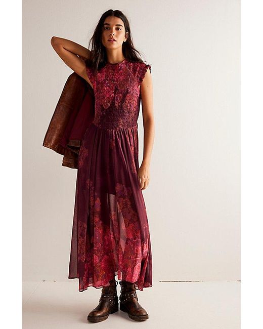 Free People Red Heaven Sent Maxi