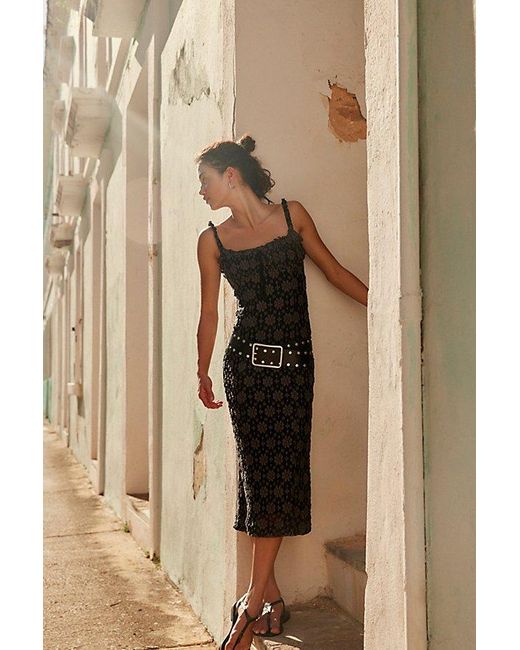 Free People Lucinda Lace Midi Dress in Black | Lyst Free People Lucinda Lace Midi Dress in Black | Lyst