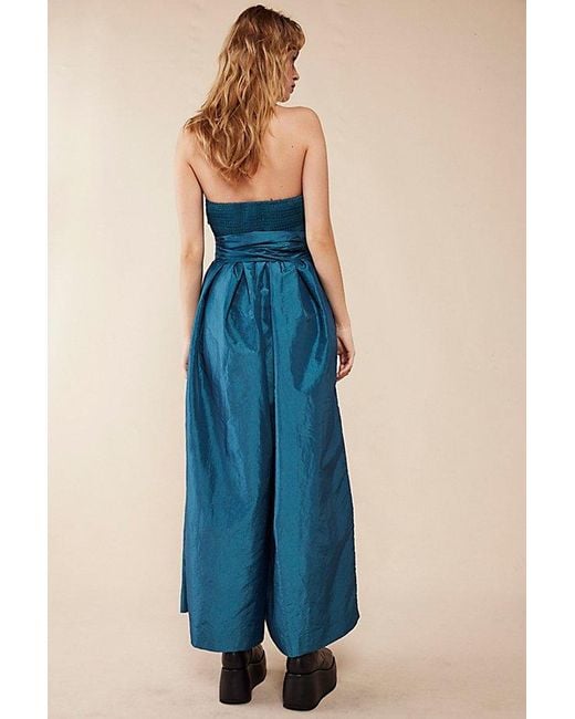 Free People Blue Jade Jumpsuit At In Dragonfly, Size: Xs