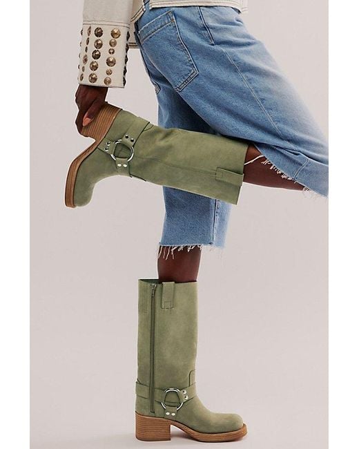 Jeffrey Campbell Blue Kira Harness Boots