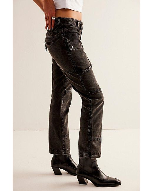 Free People Hot In It Moto Pants At Free People In Black, Size: Us 0