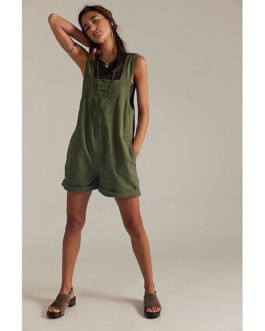 Free People Green We The Free Jude Shortalls