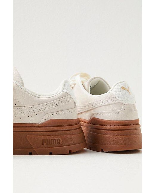 PUMA Mayze Stack Soft Winter Sneakers At Free People In White, Size: Us 8.5