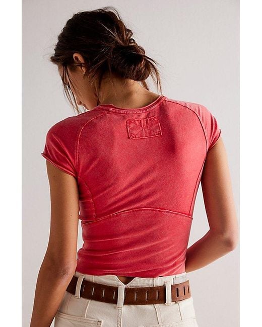 Free People Red We The Free Protagonist Tee