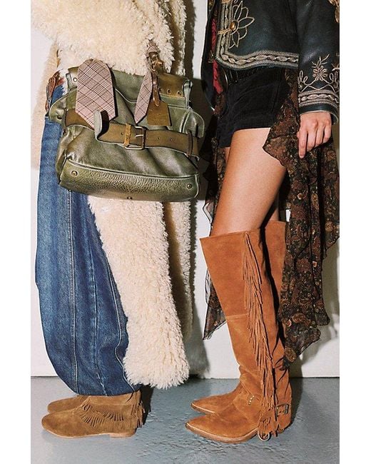 Free People Brown Alyse Convertible Over-The-Knee Boots