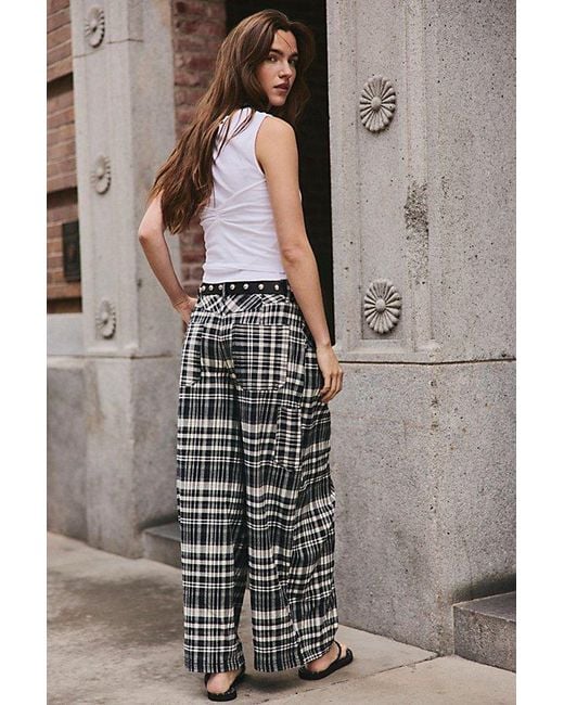 Free People Multicolor About It Baggy Puckered Pants