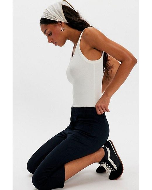 Free People Black Bette Super Slim Capris