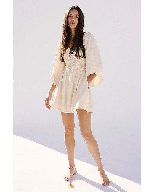 Free People White Sunnier With You Mini