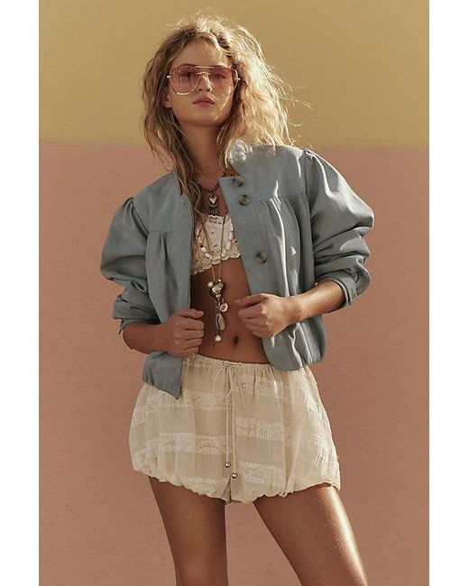 Free People Gray Nimbus Suede Jacket