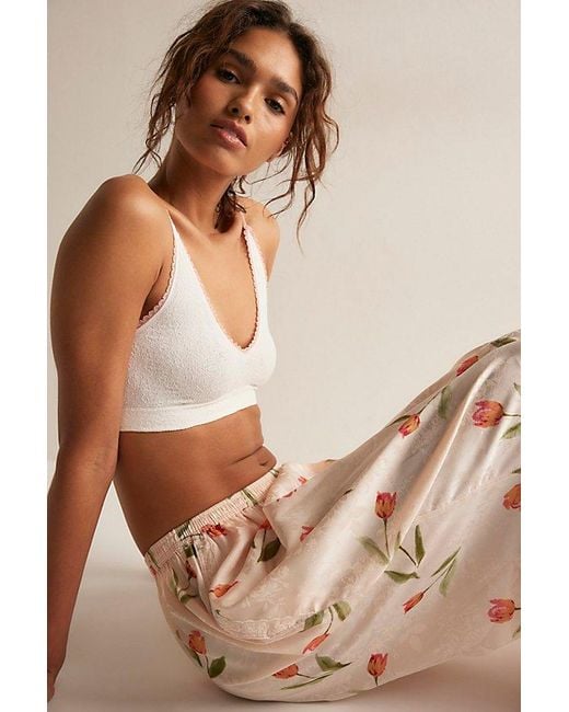 Intimately By Free People Brown Sweet Point Seamless Longline Bralette By