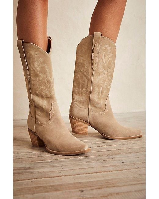 Jeffrey Campbell Natural Dagget Western Boots